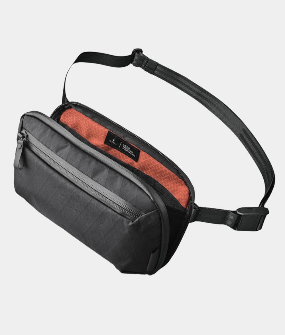 ALPAKA - Tech Organizer Sling Bag 1.5L with Strap, Accordion Opening, 9 Pockets, Fits Kindle, Weatherproof Fabric, YKK Zippers - Black X-Pac VX42 price history on PriceWatchPro