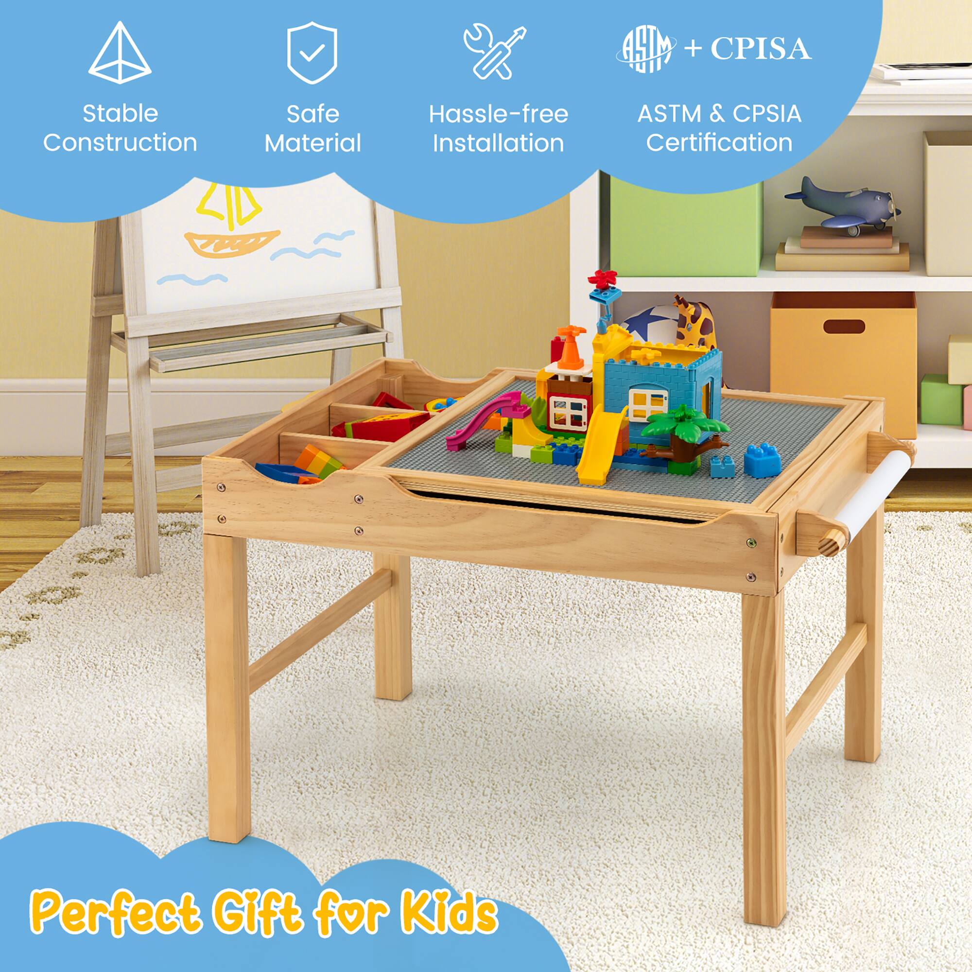 - Stable Construction
- Safe Material
- Hassle-free Installation
- ASTM & CPSIA Certification
- Perfect Gift for Kids