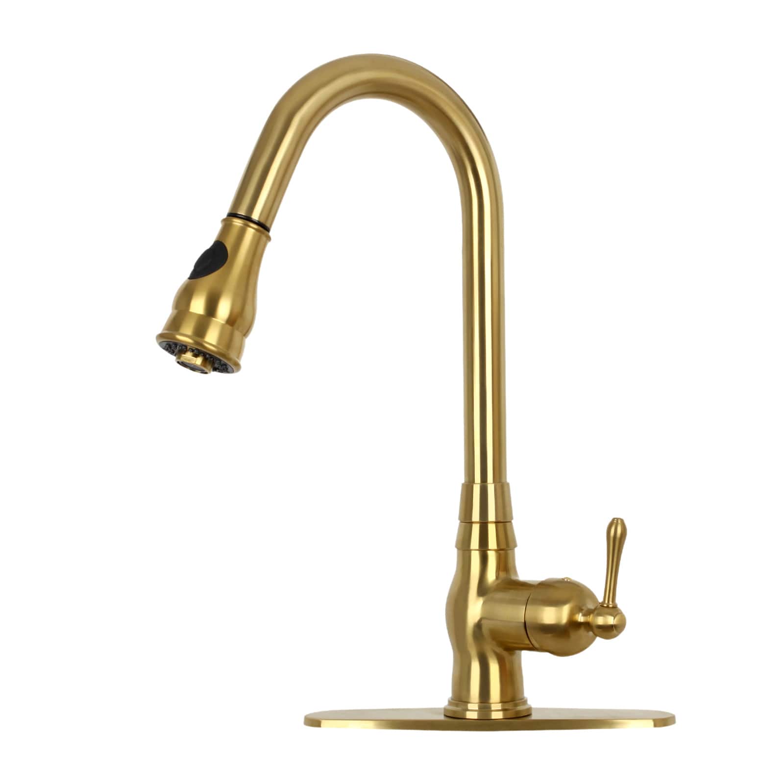 Solid Brass One-Handle Kitchen Faucet with Pull Down Sprayer price history on PriceWatchPro