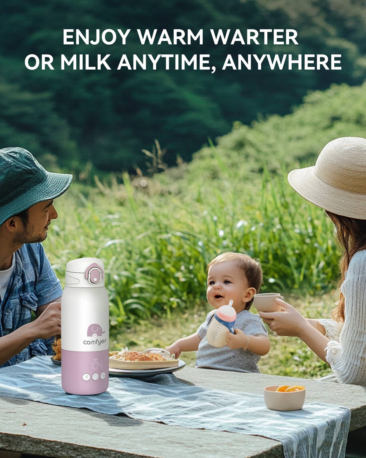 ENJOY WARM WATER OR MILK ANYTIME, ANYWHERE

comfyer