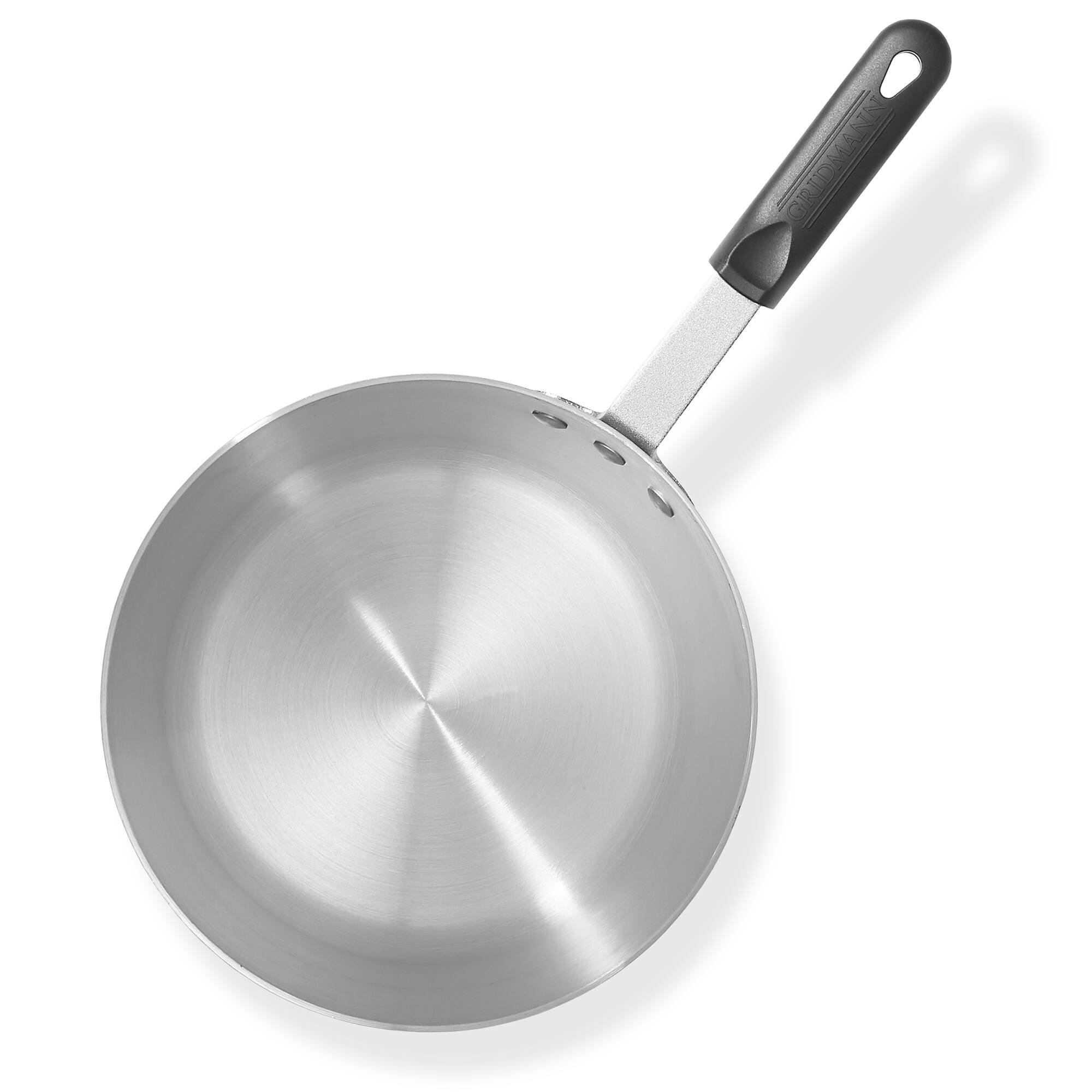 Alt View 2. GRIDMANN - 3.75-QT Aluminum Sauce Pan and Silicone Handle NSF Pro Cookware - Silver.