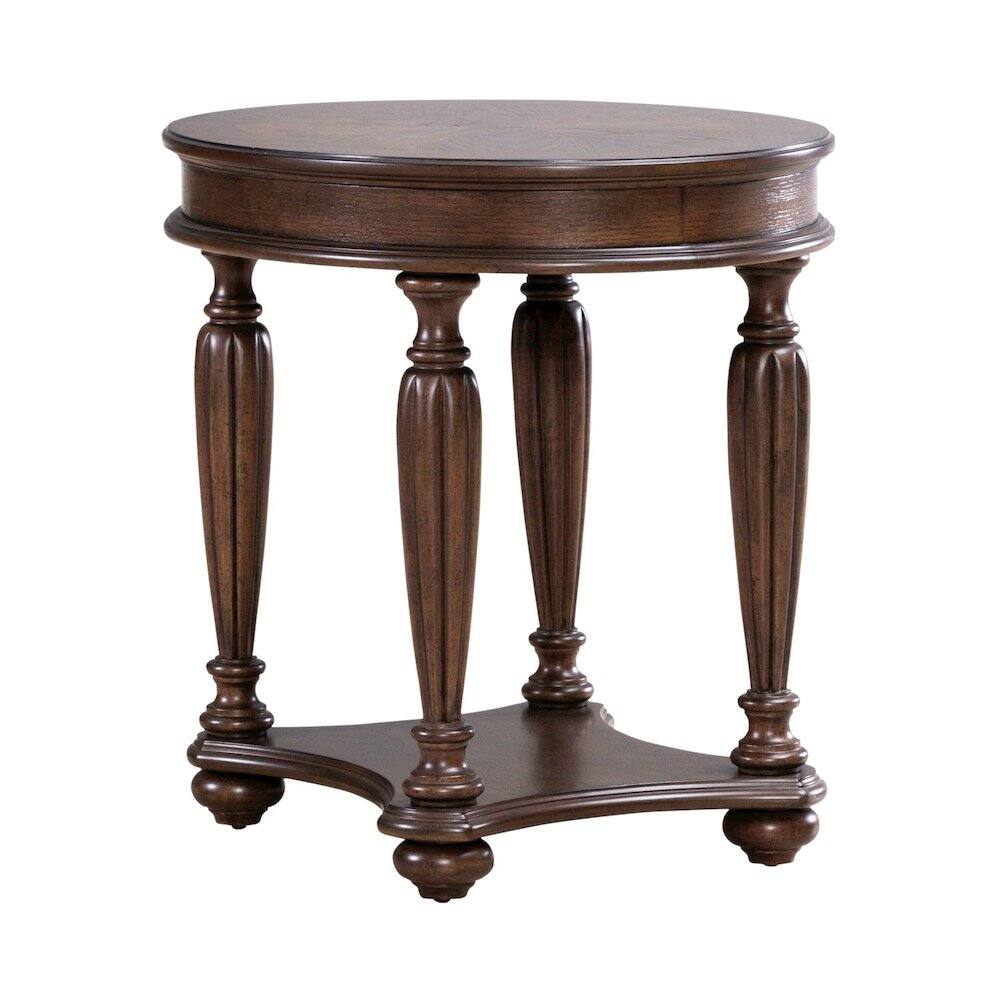 Front. Liberty Furniture Industries - Allington Oval End Table for Living Room - Satin Sienna - Satin Sienna.