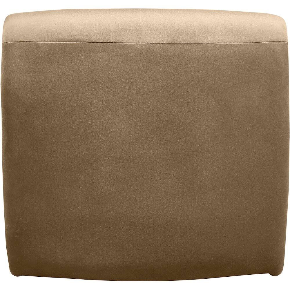 Alt View 4. Meridian Furniture - Nouveau Beige Velvet Accent Chair - Beige.
