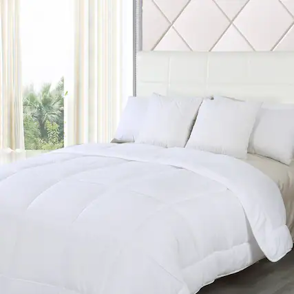 Front. Bibb Home - Bibb Home Goose Down Alternative Comforter - White.