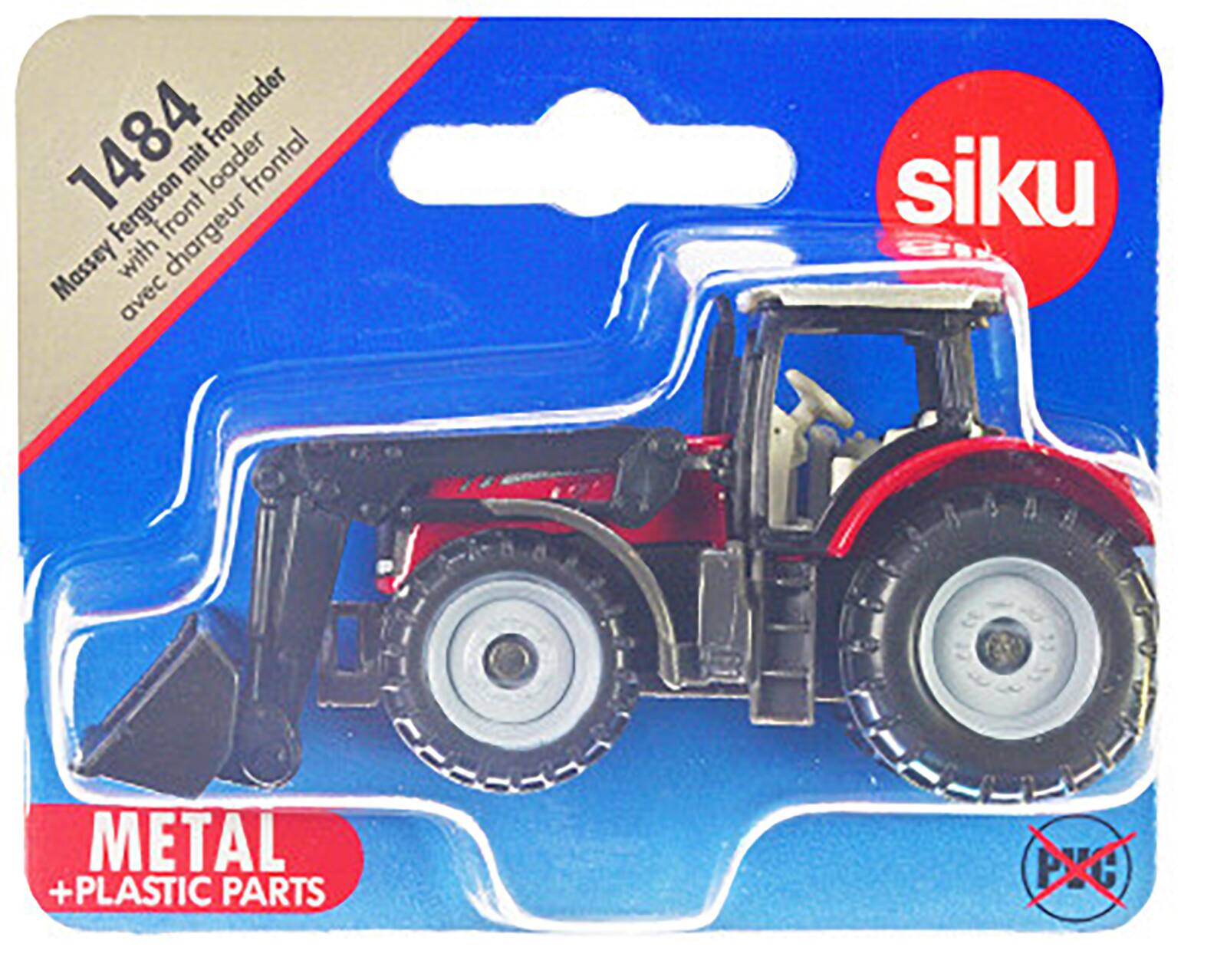 1484  
Massey Ferguson with front loader  
avec chargeur frontal  
siku  
METAL + PLASTIC PARTS