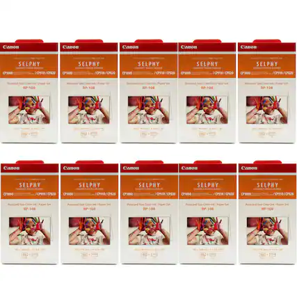 Canon SELPHY COMPACT PHOTO PRINTER
CP1000 / CP910 / CP820
Postcard Size Color Ink/Paper Set RP-108
100 x 148 mm / 4x6in / 4R
108 + 1 Ink Cartridge
Canon SELPHY COMPACT PHOTO PRINTER
CP1000 / CP910 / CP820
Postcard Size Color Ink/Paper Set RP-108
100 x 148 mm / 4x6in / 4R
108 + 1 Ink Cartridge
Canon SELPHY COMPACT PHOTO PRINTER
CP1000 / CP910 / CP820
Postcard Size Color Ink/Paper Set RP-108
100 x 148 mm / 4x6in / 4R
108 + 1 Ink Cartridge
Canon SELPHY COMPACT PHOTO PRINTER
CP1000 / CP910 / CP820
Postcard Size Color Ink/Paper Set RP-108
100 x 148 mm /