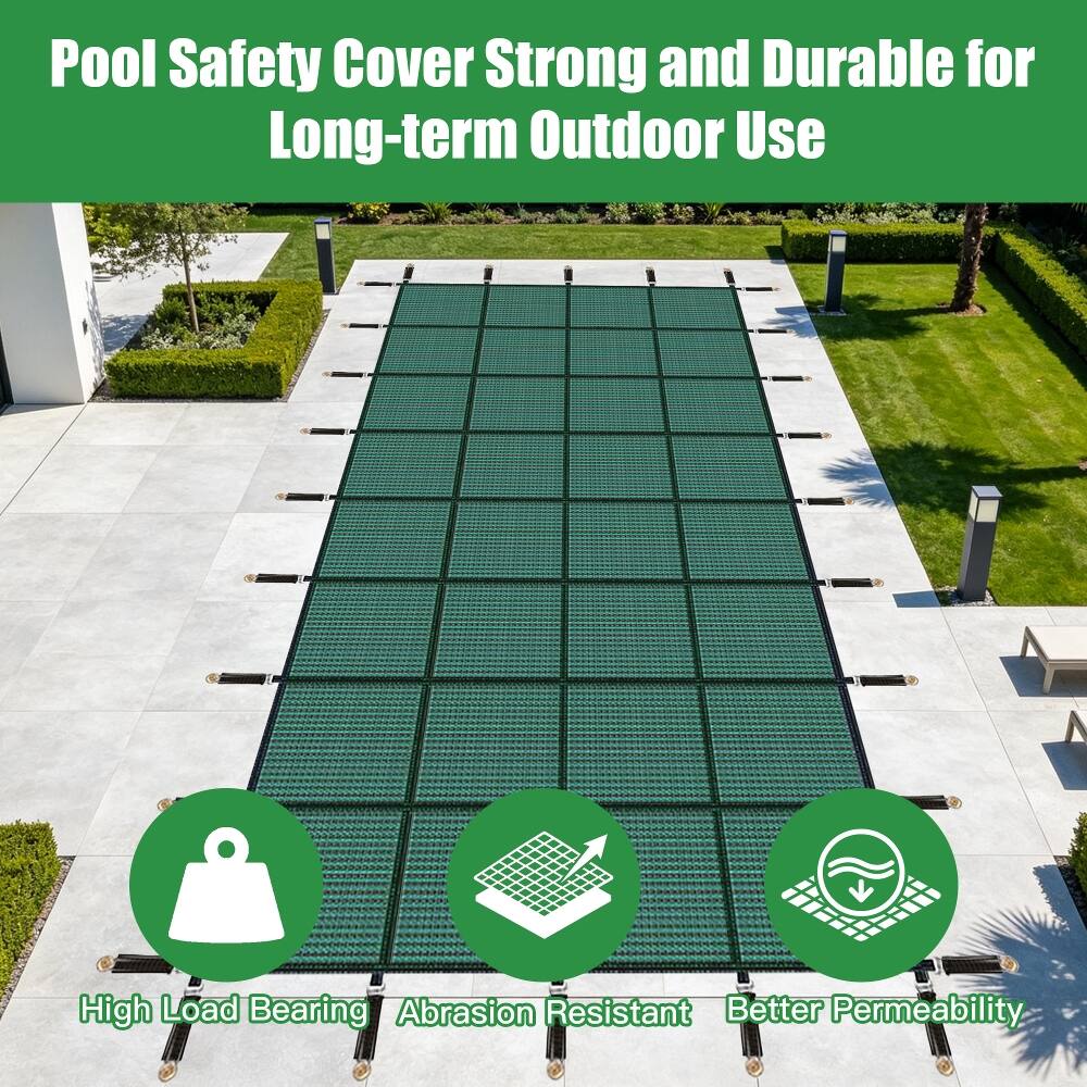 Pool Safety Cover Strong and Durable for Long-term Outdoor Use

High Load Bearing
Abrasion Resistant
Better Permeability