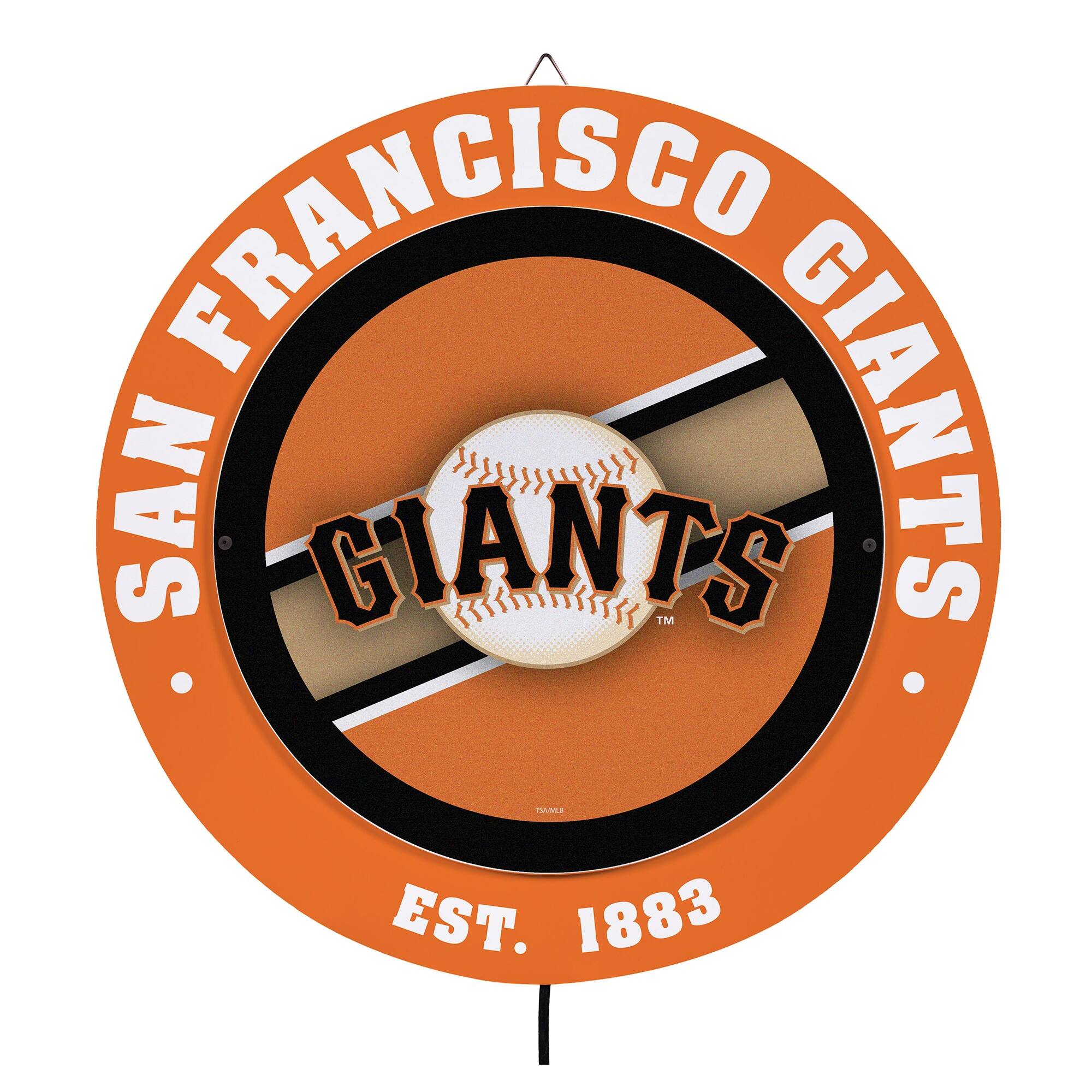 San Francisco Giants 15" LED Round Metal Lit Wall Sign