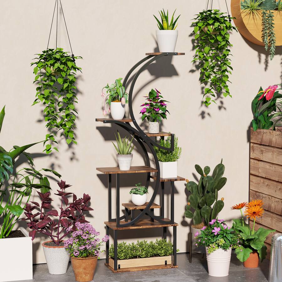 Cockapoo Plant Stand Outsunny Stand Indoor, 8 Tier 62