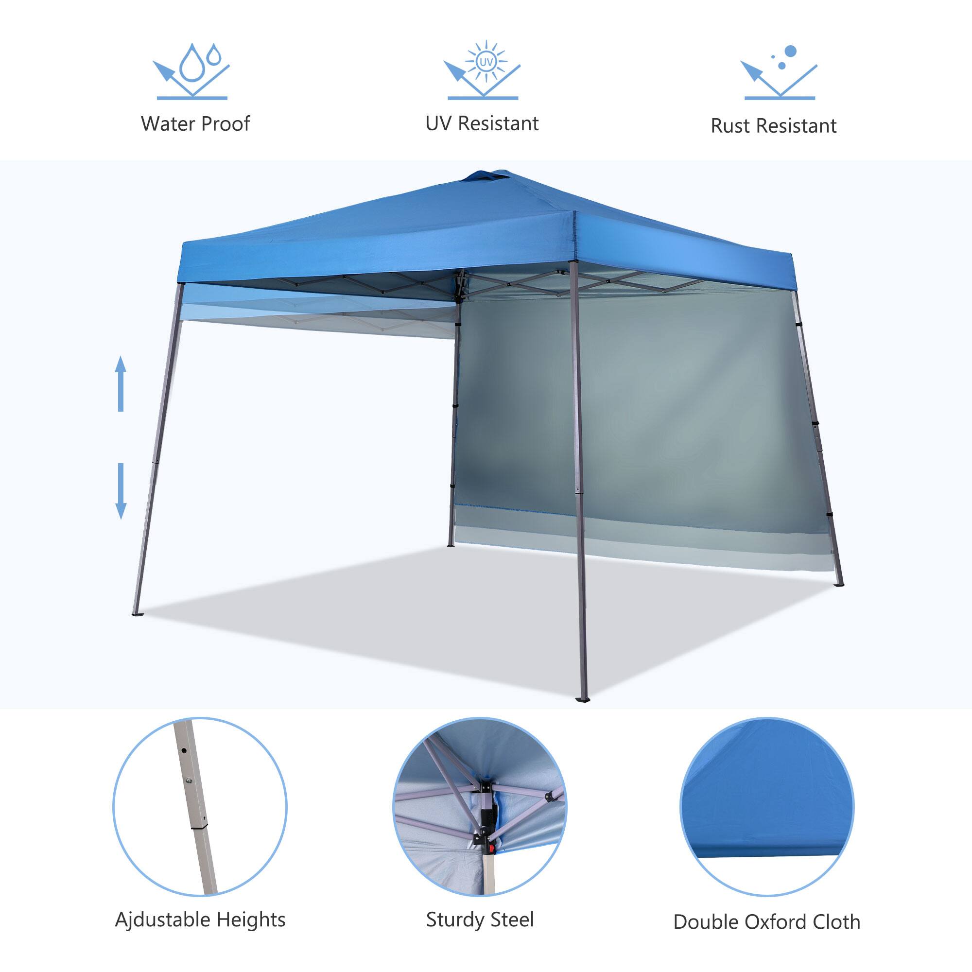 UV Water Proof UV Resistant Rust Resistant Adjustable Heights Sturdy Steel Double Oxford Cloth