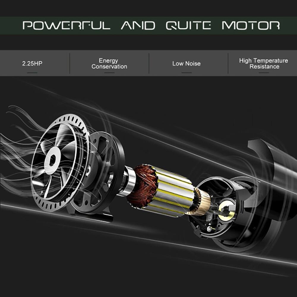 POWERFUL AND QUIET MOTOR  
2.25HP  
Energy Conservation  
Low Noise  
High Temperature Resistance