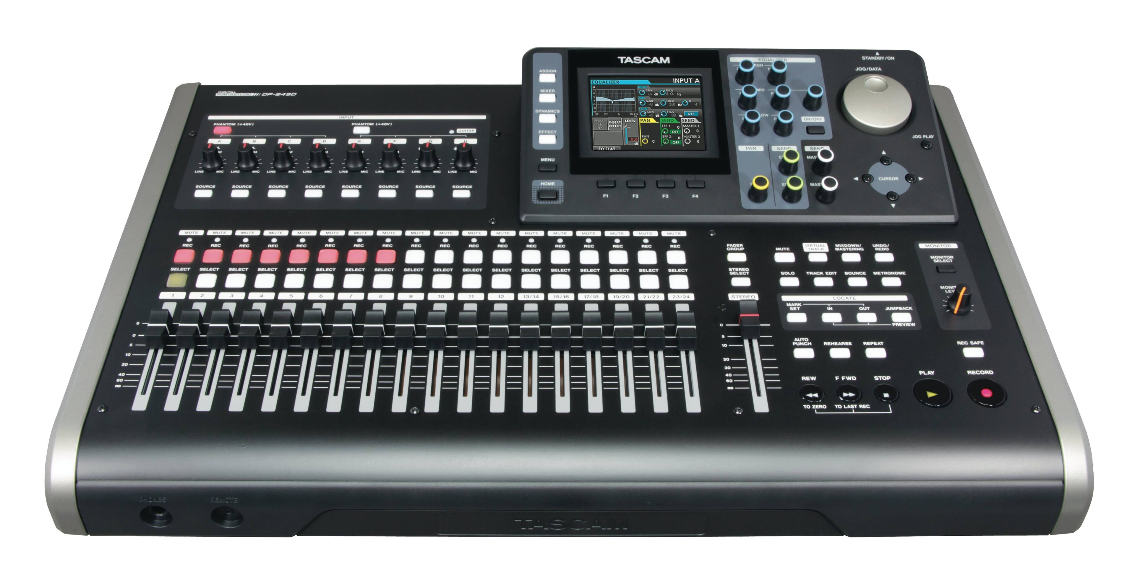 TASCAM DR-700

- 24-BIT / 96kHz
- 7-CHANNEL PORTABLE RECORDER
- XLR/TRS COMBO INPUTS
- 2 XLR MIC/LINE INPUTS
- 2 TRS LINE INPUTS
- 2 XLR LINE OUTPUTS
- 2 TRS LINE OUTPUTS
- 1/4" HEADPHONE OUTPUT
- USB 2.0 HOST
- SD/SDHC CARD
- 2.4" COLOR LCD
- METAL BODY
- METAL FET MIC PRE
- 48V PHANTOM POWER
- VOLUME PEAK INDICATOR
- REC LEVEL INDICATOR
- REC ARM INDICATOR
- REC MODE INDICATOR
- USB INDICATOR
- BATTERY INDICATOR
- POWER INDICATOR
- REC START/STOP BUTTON
- REC ARM BUTTON
- USB BUTTON
- MENU BUTTON
- F1-F4 BUTTONS
- F5-F8 BUTTONS
- F9-F12 BUTTONS
- F13-F16 BUTTONS
- F17-F20 BUTTONS
- F21-F2