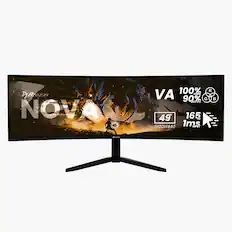 Arozzi NOVA 49" 100% R VA 90% DCI-P3 G 165 Hz 5120x1440 1ms MPRT