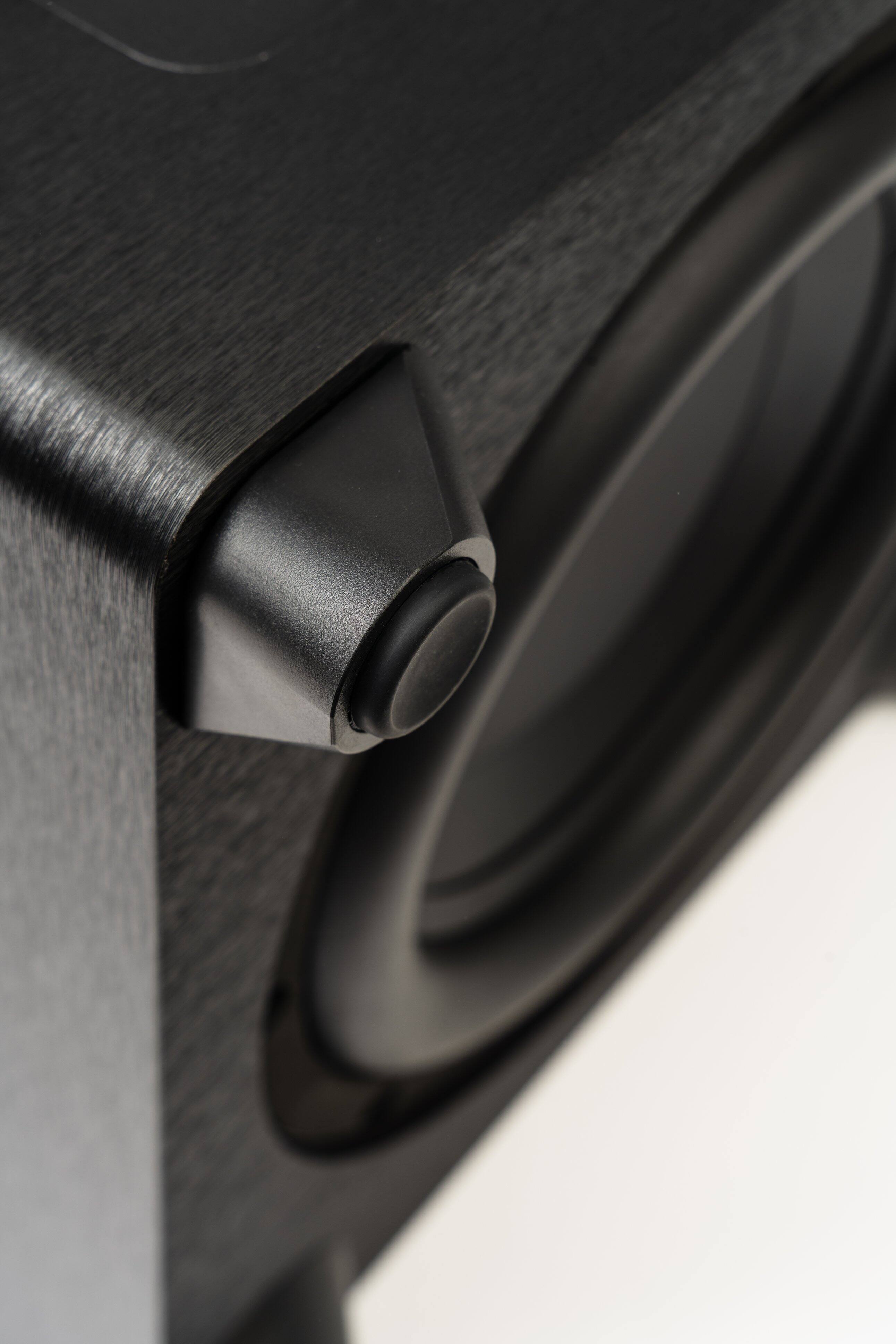 Alt View 28. MartinLogan - Dynamo Foundation 10, 10” Sealed, Powered Subwoofer, with Magnitude MT-400 Amplifier, DSP-Optimized, and Wireless Ready - Brushed Black.