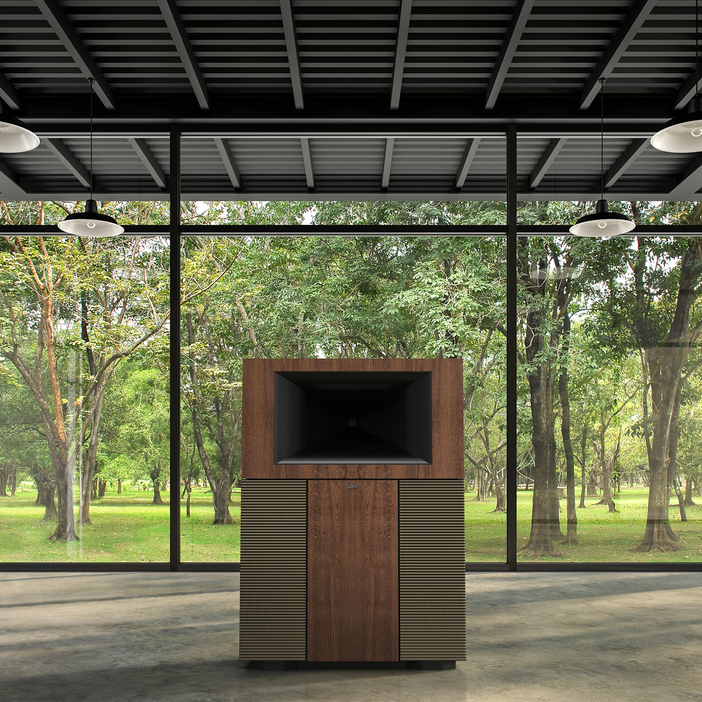 Alt View 4. Klipsch - Klipsch JUBILEE-75SE 2-Way Fully Horn-loaded Heritage Loudspeaker - Teak - Teak.