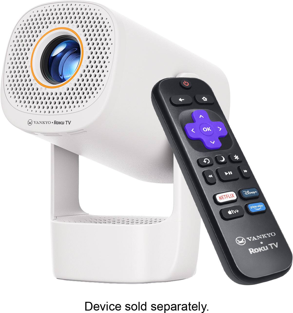 4 VANKYO Roku TV < OK > C * I1 Dsnep+ NETFLIX prices video tv+ VANKYO Roku TV Device sold separately.
