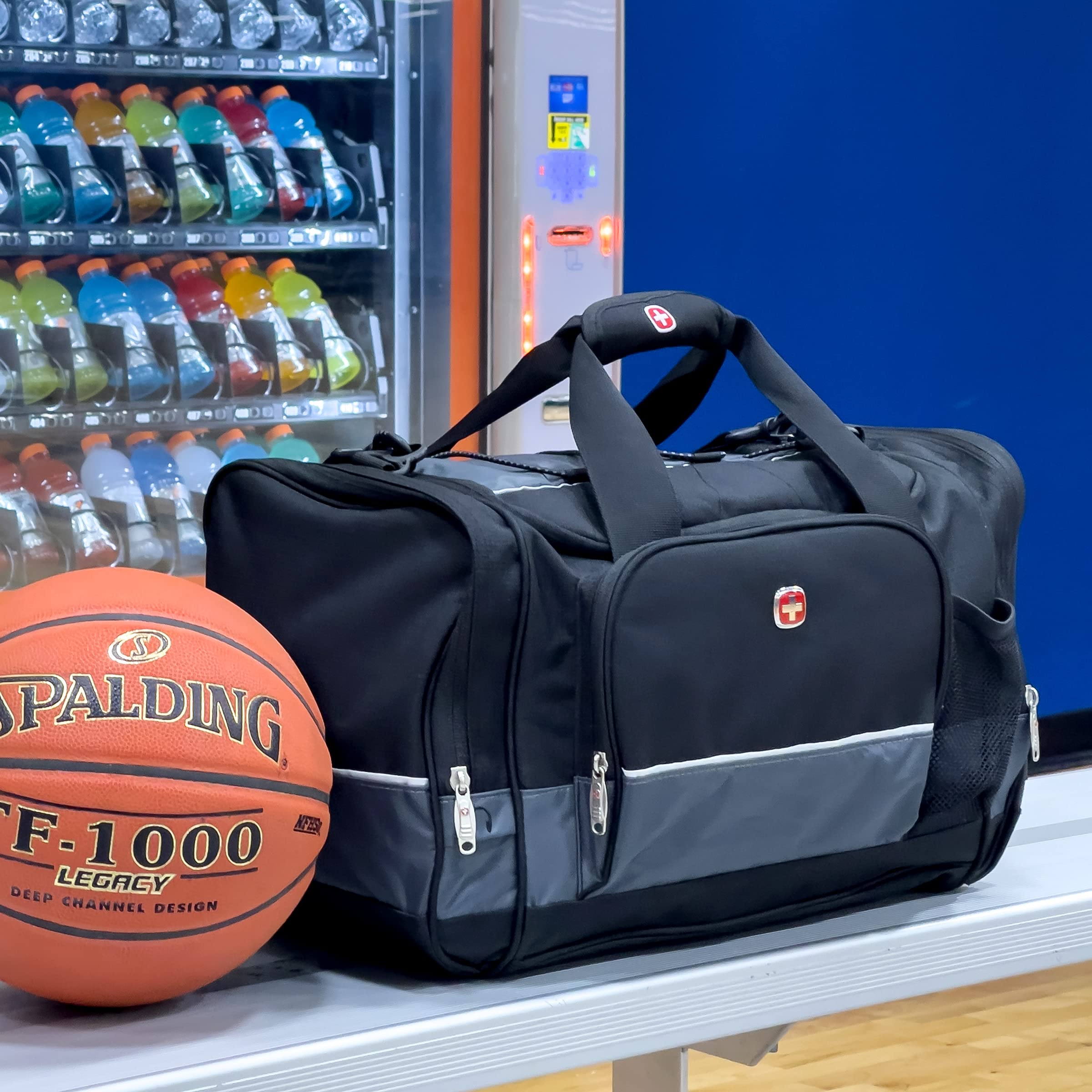 Paradigms Interiors Apex Duffle Bag For Travel And Gym With Bungee cord ...