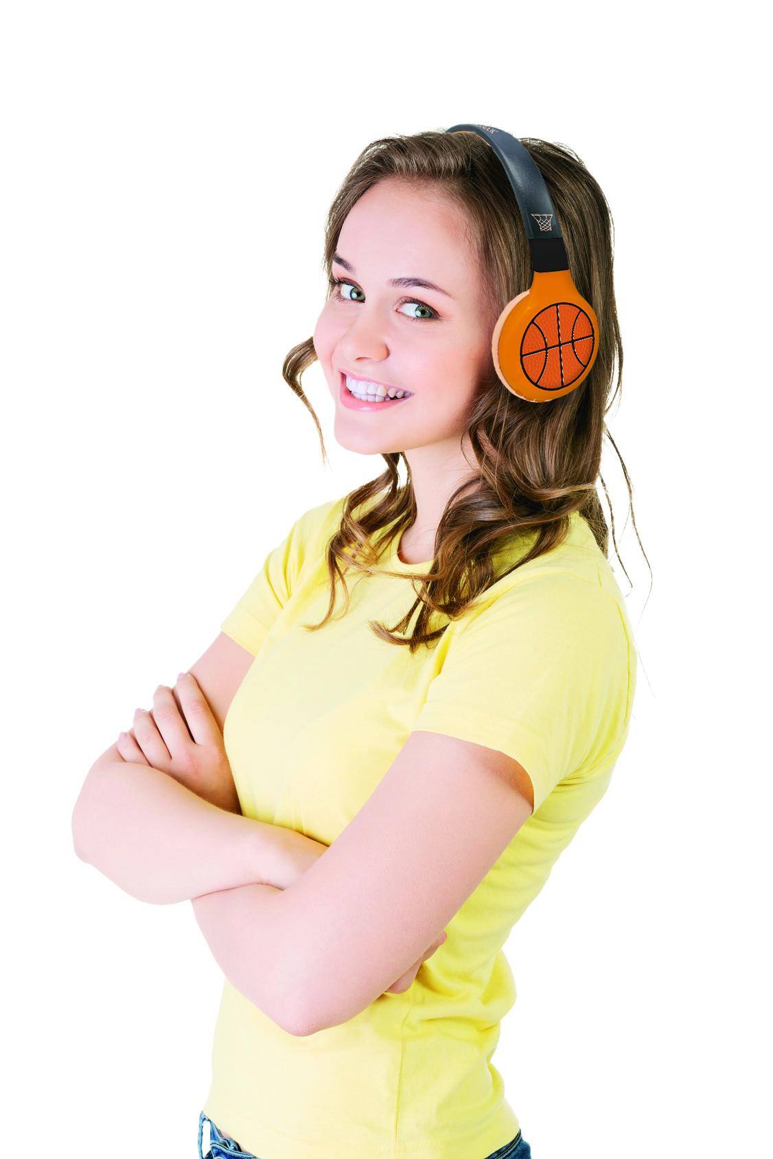 Alt View 6. Lexibook - 2-in-1 Bluetooth Foldable Headphones with Safe Volume for Kids.