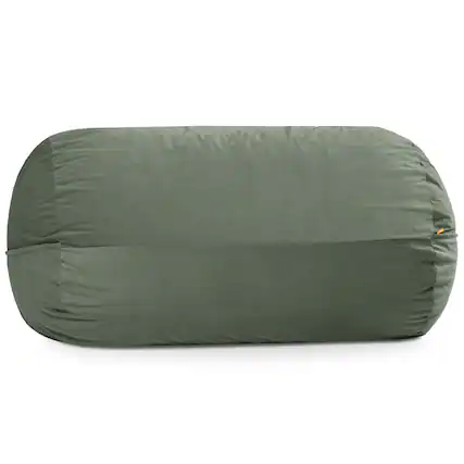 Front. Jaxx - Jaxx Grand Lounger 7 Foot Bean Bag Sofa -Lush Velvet Green - Lush Velvet Green.