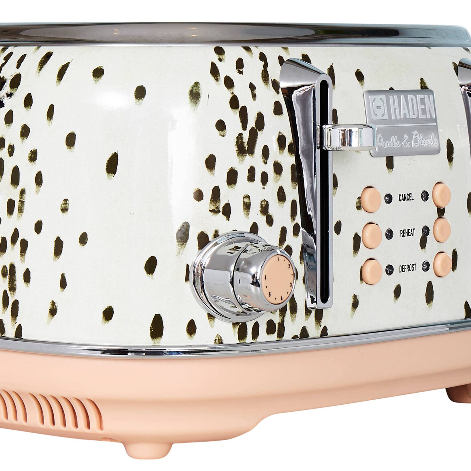Haden Margate Poodle & Blonde Stainless Steel 4 Slice Toaster with Wide ...