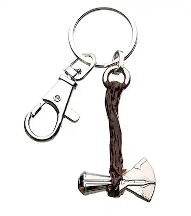 Front. Marvel - Marvel Thor Love and Thunder Stormbreaker 3D Metal Keychain - Silver.
