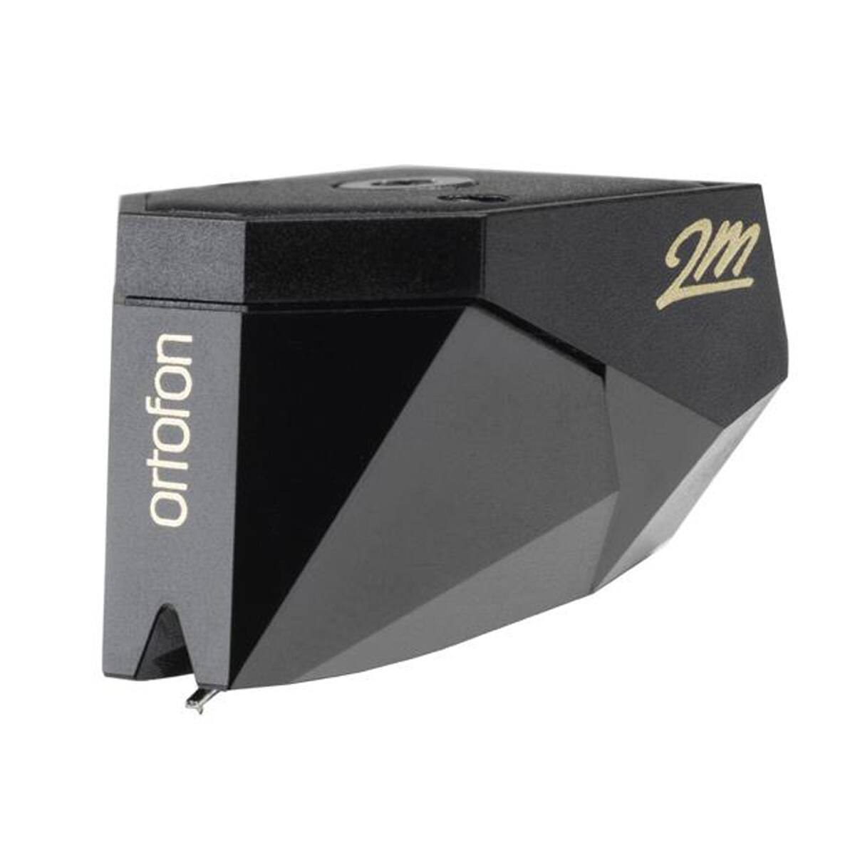 Front. Ortofon - Ortofon 2M Black HiFi Cartridge with Nude Shibata Diamond Stylus - Black.