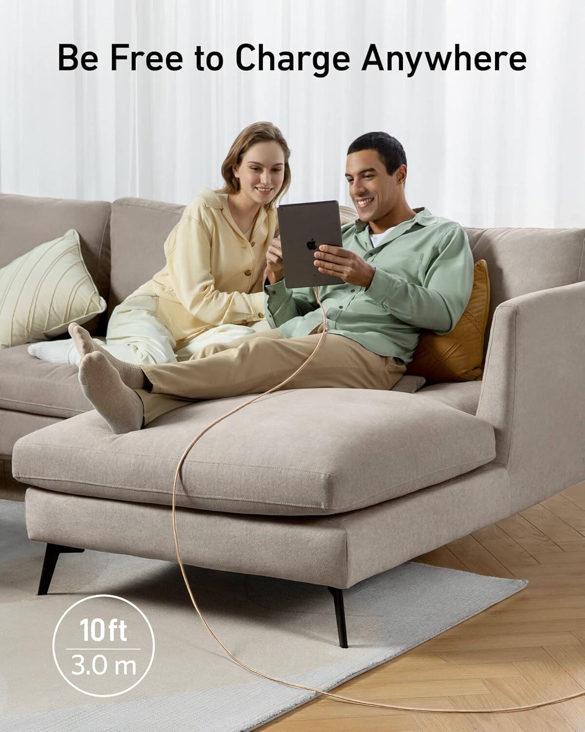 Be Free to Charge Anywhere

10ft  
3.0 m