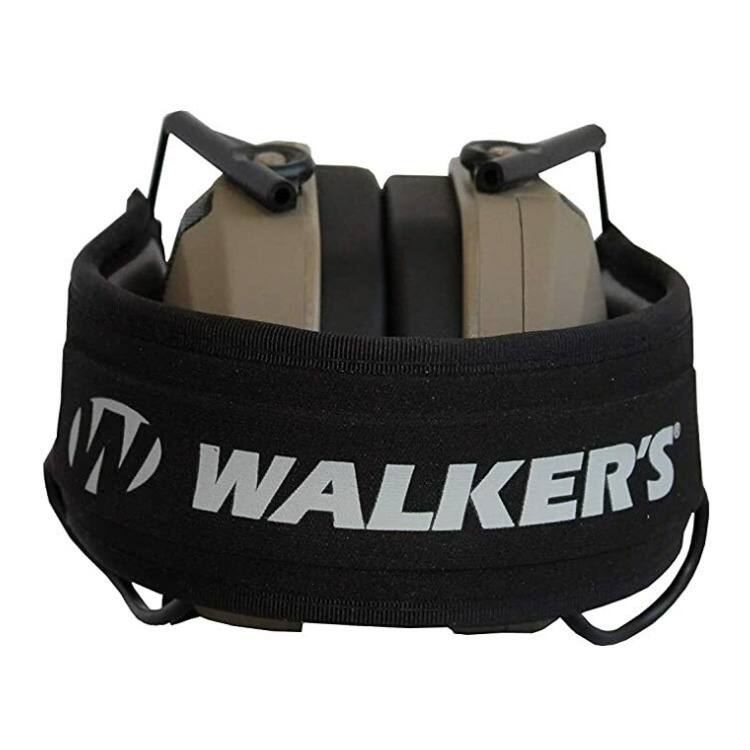 Back. Walkers - Walker's Razor Slim Electronic Shooting Muffs (3-Pack, US Flag-FDE) - Tan.
