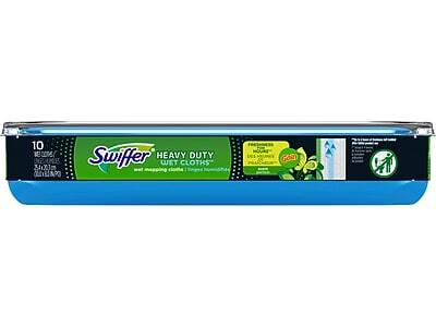 10 WET CLOTHS  
Swiffer HEAVY DUTY WET CLOTHS  
FRESH SCENT  
GOIL
