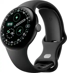 Google - Pixel Watch 4 (41mm) - LTE - Matte Black Case - Obsidian Band - (2025)