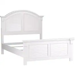 Liberty Furniture Industries - Summer House Full Panel Headboard in Oyster - White