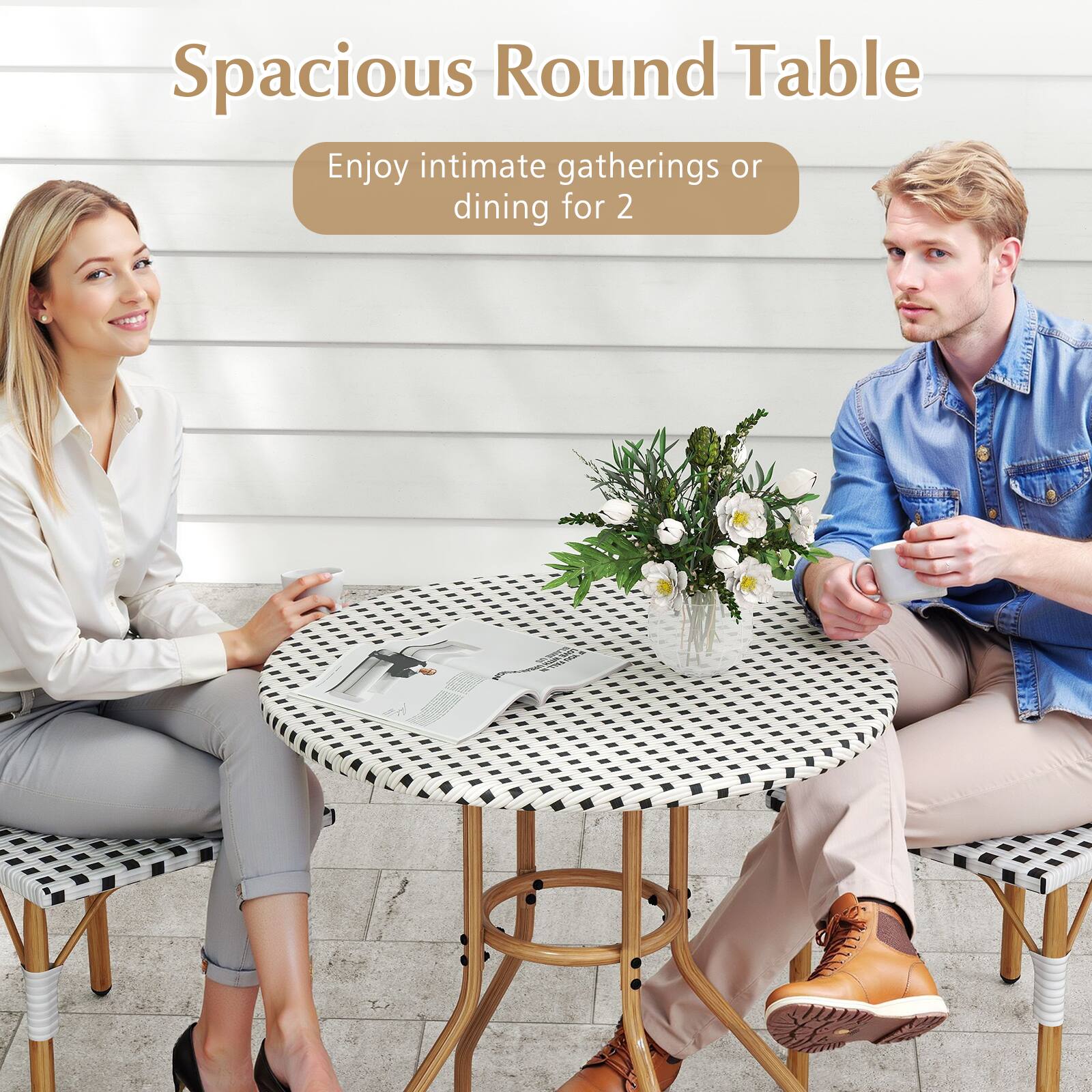 Spacious Round Table

Enjoy intimate gatherings or dining for 2