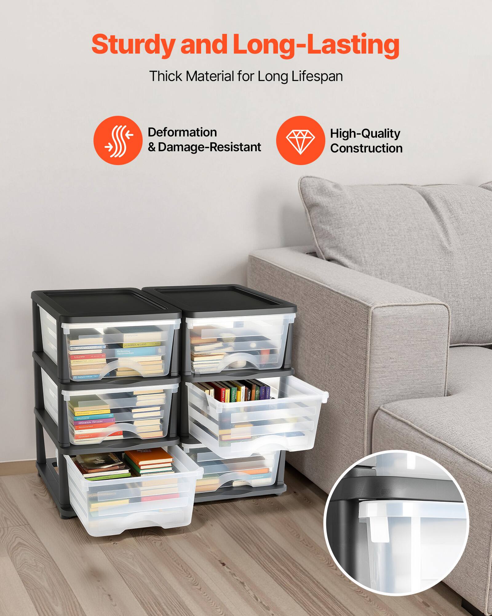 Sturdy and Long-Lasting  
Thick Material for Long Lifespan  

- Deformation & Damage-Resistant  
- High-Quality Construction