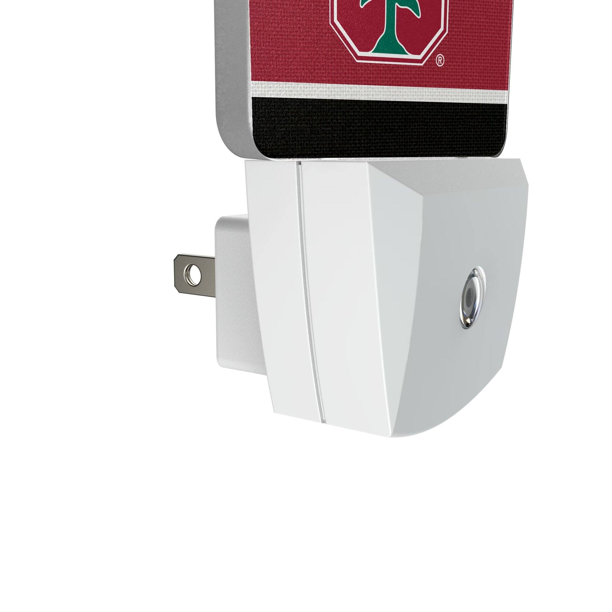 Alt View 2. Keyscaper - Stanford Cardinal Stripe Design Nightlight 2-Pack - Multicolor.