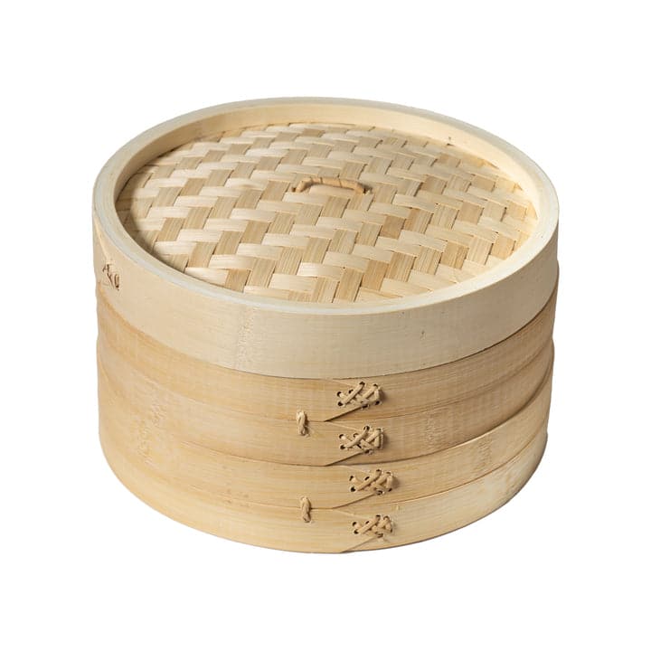 Escali - Joyce Chen 2-Tier Bamboo Steamer Baskets, 10-Inch - Natural