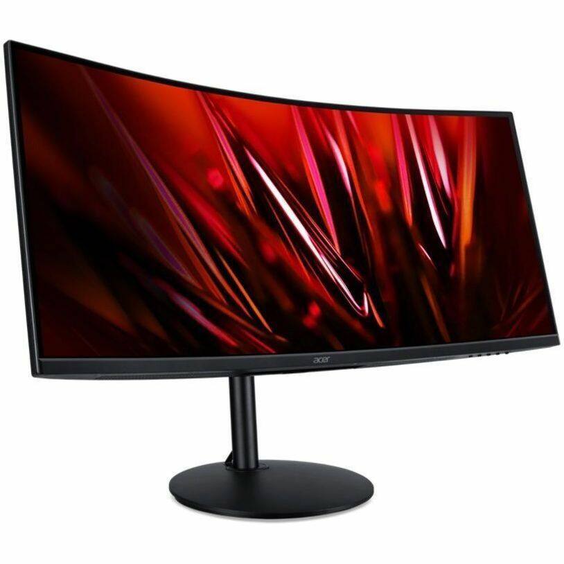 Alt View 4. Acer - Acer XZ342CUS3 34" Class UW-QHD LED Monitor - 21:9 - Black - 34" Viewable - Vertical Alignment (VA) - LED Backlight - Black.