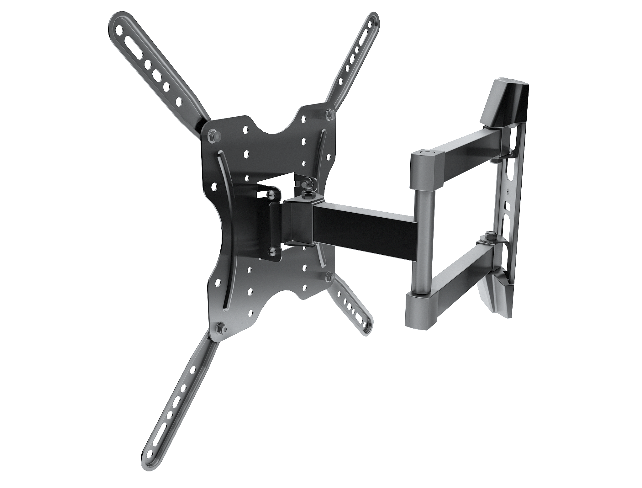 Angle. ProMounts - ProMounts Small Articulating/Full-Motion TV Wall Mount for 23’’- 60’’ and up to 88lbs (OMA4401) - Black.