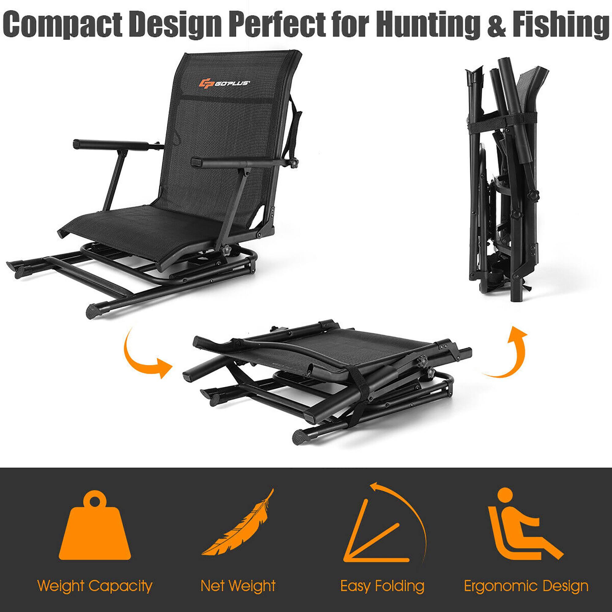 Compact Design Perfect for Hunting & Fishing

- Weight Capacity
- Net Weight
- Easy Folding
- Ergonomic Design
