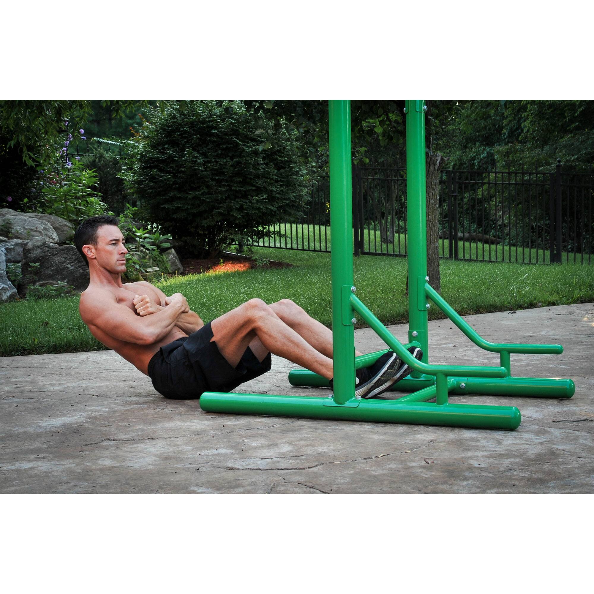 Alt View 3. Stamina Products - Stamina Products Outdoor Fitness Multi Use Strength Training Power Tower, Green - Green.