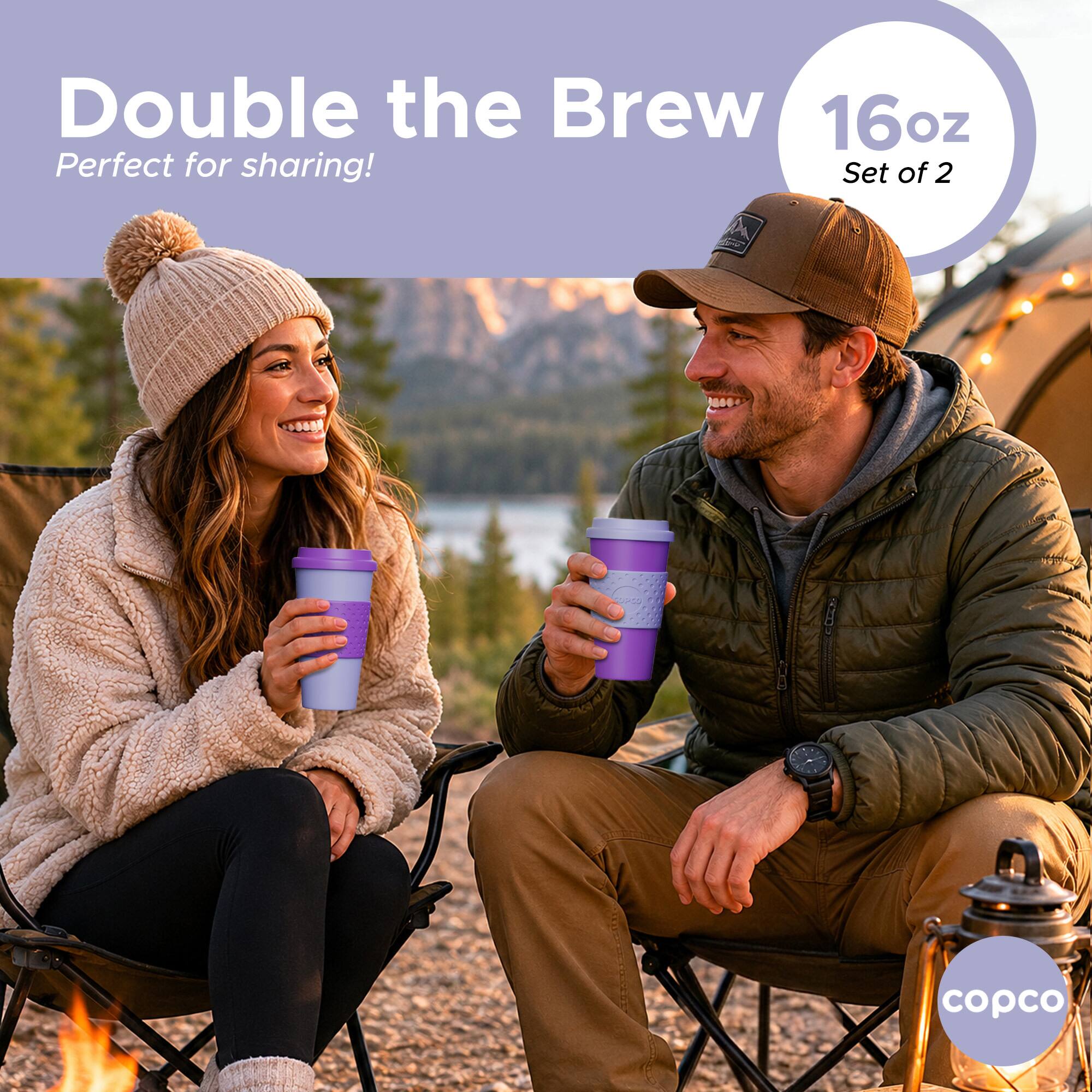 Double the Brew  
16oz  
Perfect for sharing!  
Set of 2  
A copco