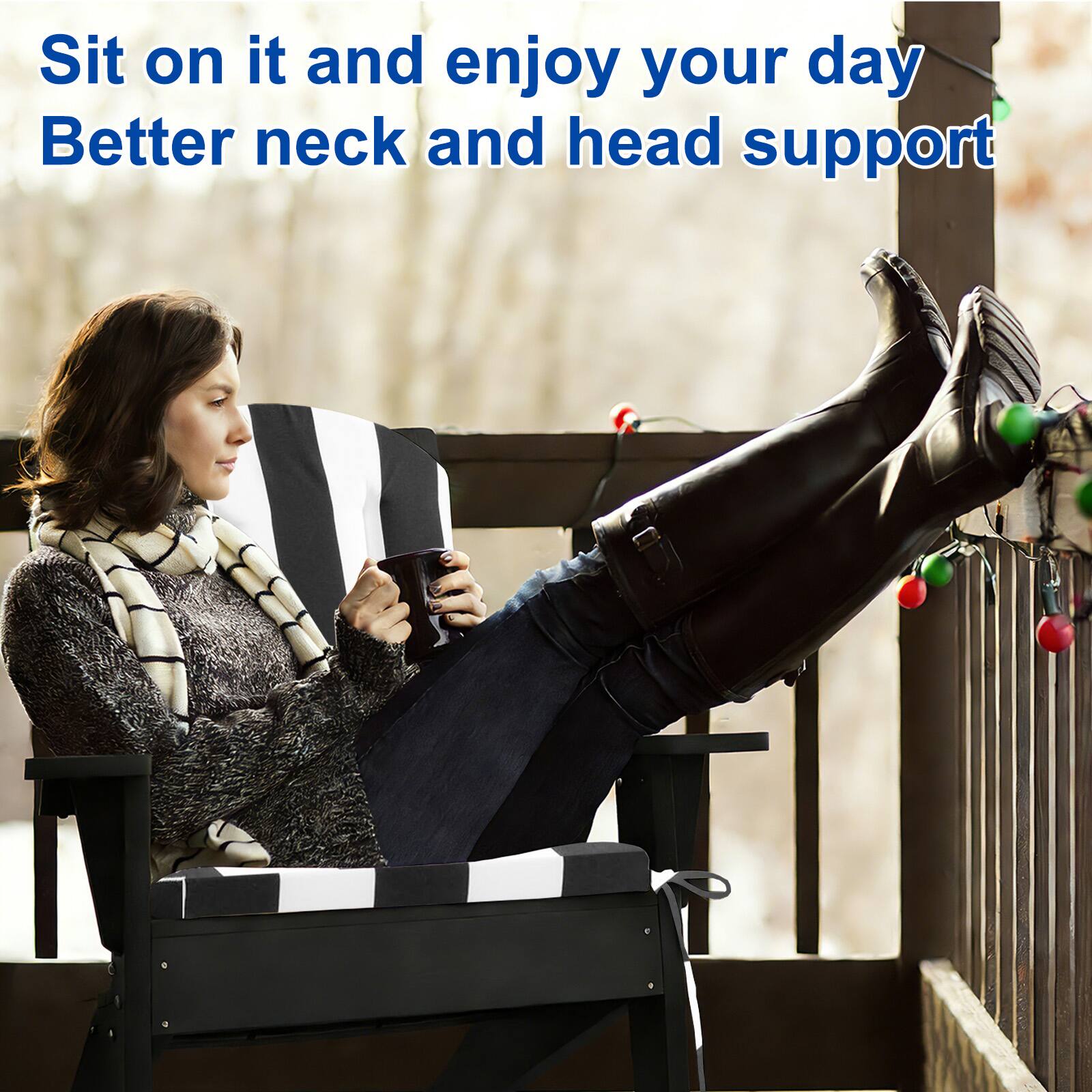 Sit on it and enjoy your day  
Better neck and head support