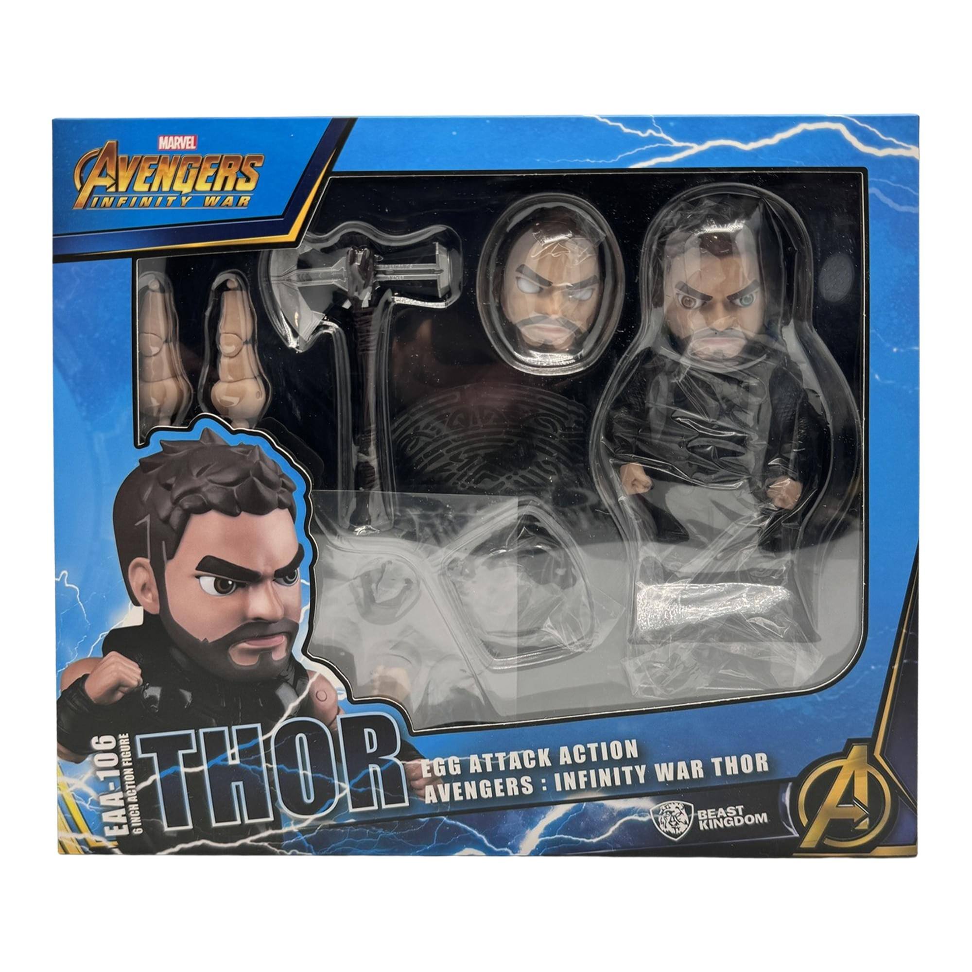 MARVEL AVENGERS INFINITY WAR FIGURE EGG ATTACK ACTION THOR THOR INFINITY WAR EAA-106 ACTION AVENGERS: INFINITY WAR THOR EGG ATTACK ACTION AVENGERS: INFINITY WAR THOR BEAST KINGDOM