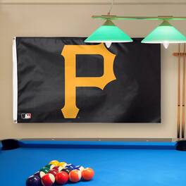 WinCraft - Pittsburgh Pirates Team Logo Deluxe 3' x 5' Flag - Multicolor