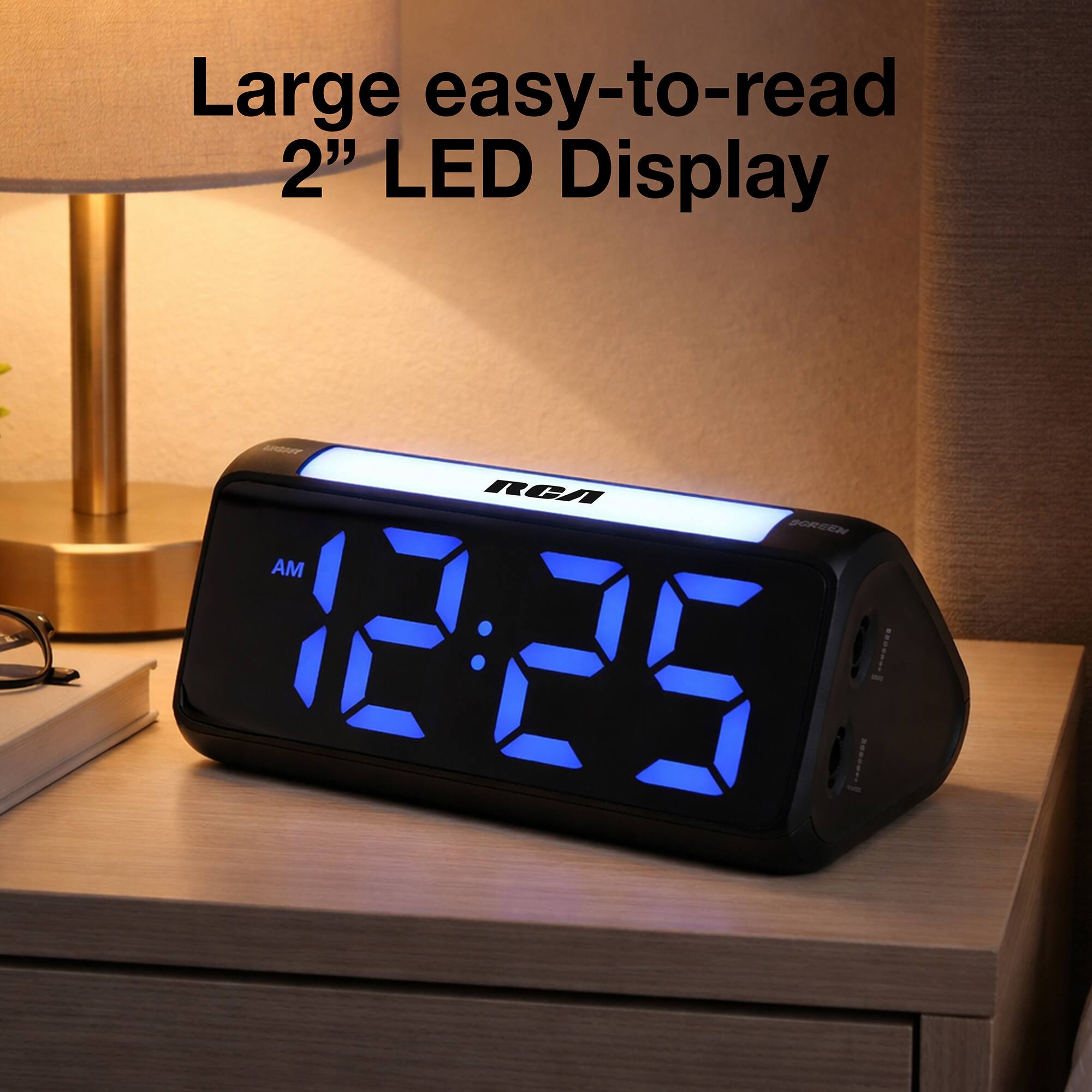 Large easy-to-read 2" LED Display

YOURS RCA SCREEN AM 25-51