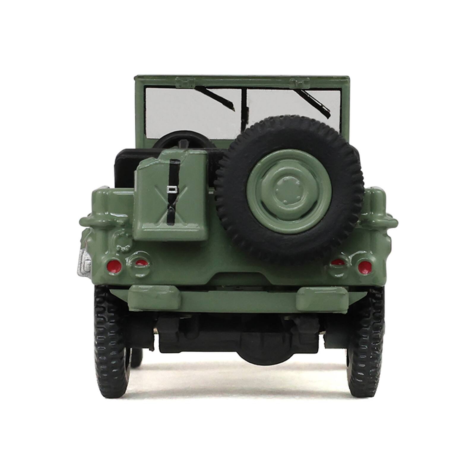 Alt View 4. Greenlight - 1942 Willy’s MB Jeep Olive Green "America 250 Edition" "Anniversary Collection" Series 1/64 Diecast Model by Greenlight.