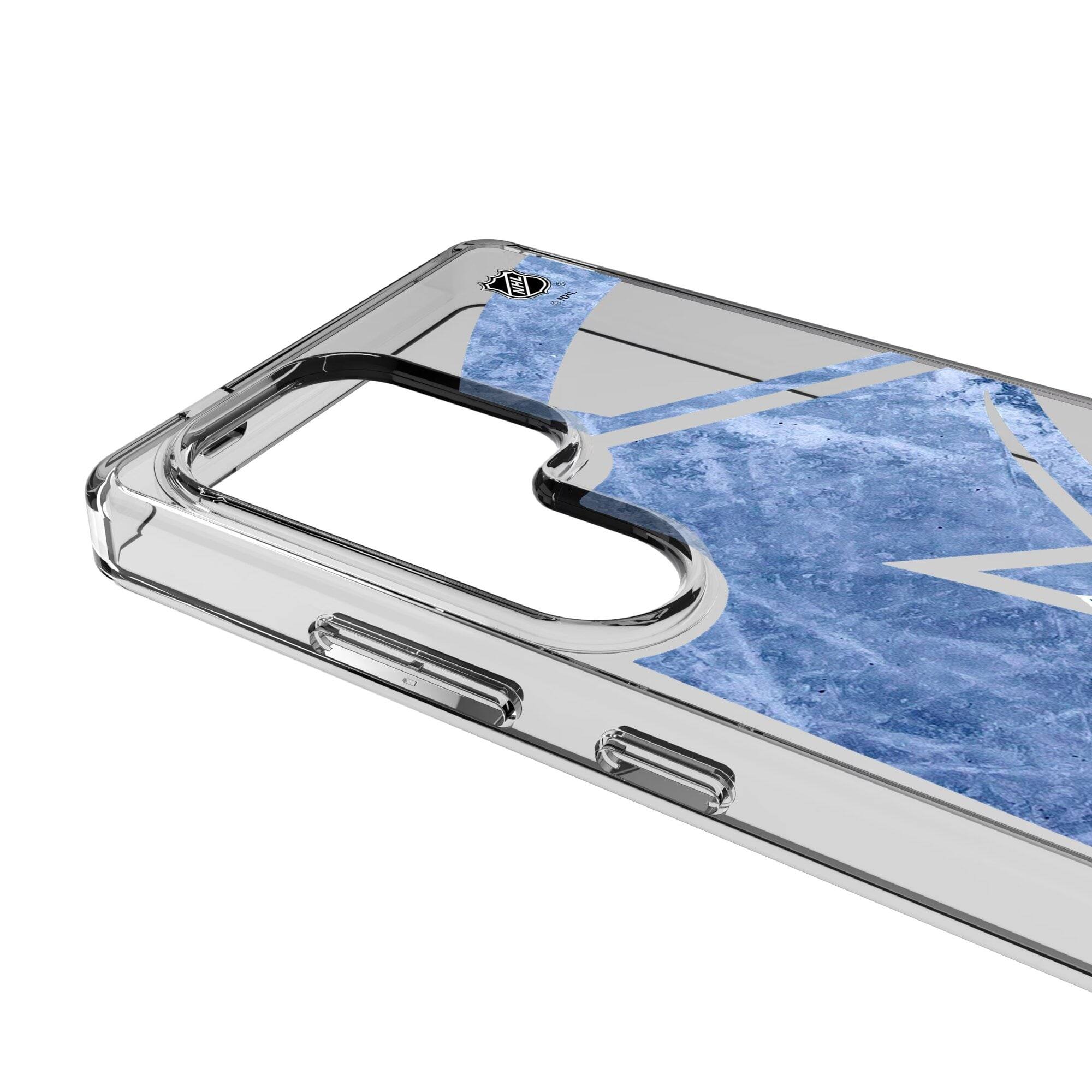 Alt View 2. Keyscaper - Colorado Avalanche Galaxy Clear Ice Case - S23 Ultra - Multicolor.