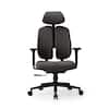 Front. Eureka Ergonomic - Dual Backrests Ergonomic Adjustable Office Chair - Dark Grey.