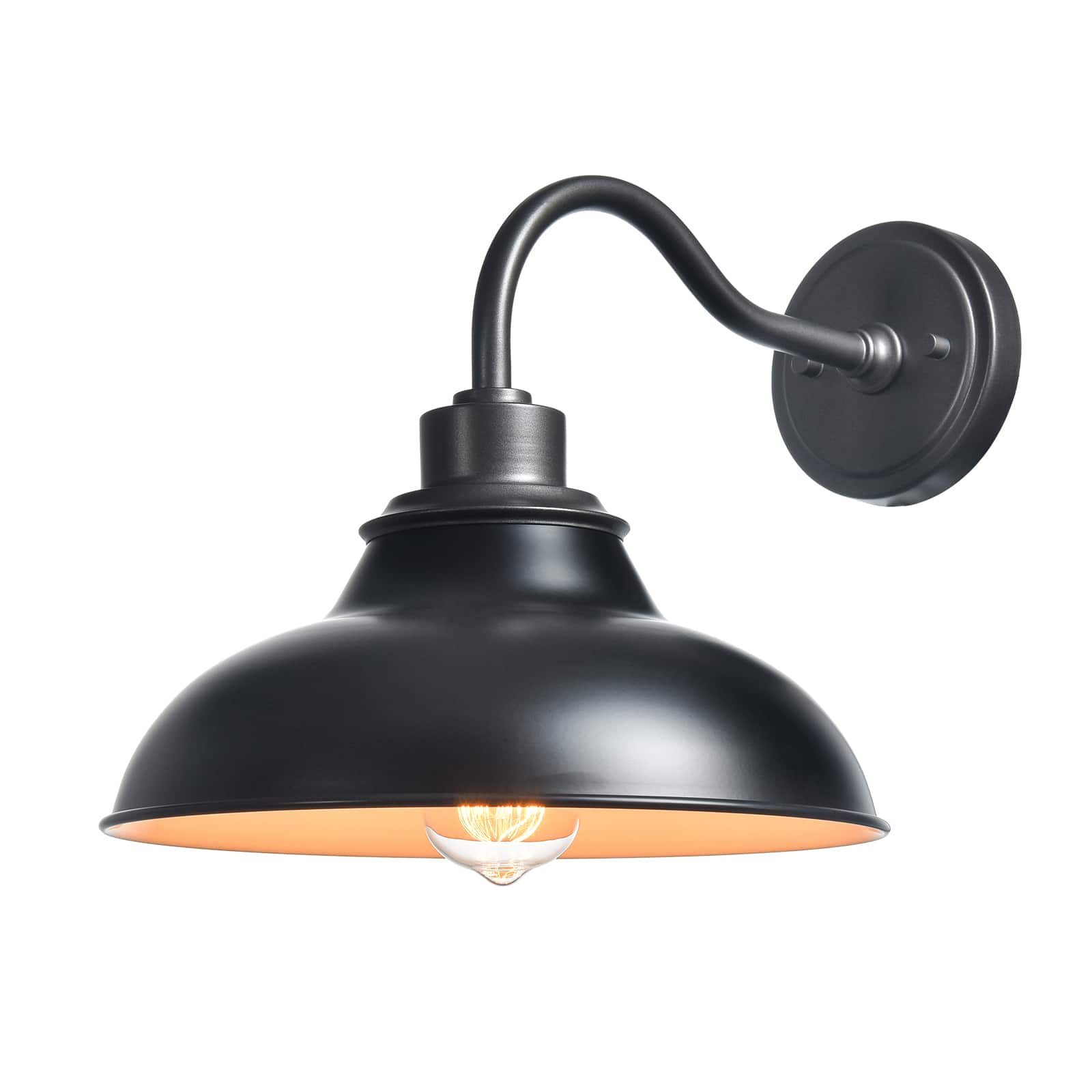MOOSE - Gooseneck Wall Sconces Farmhouse Barn Light - Black