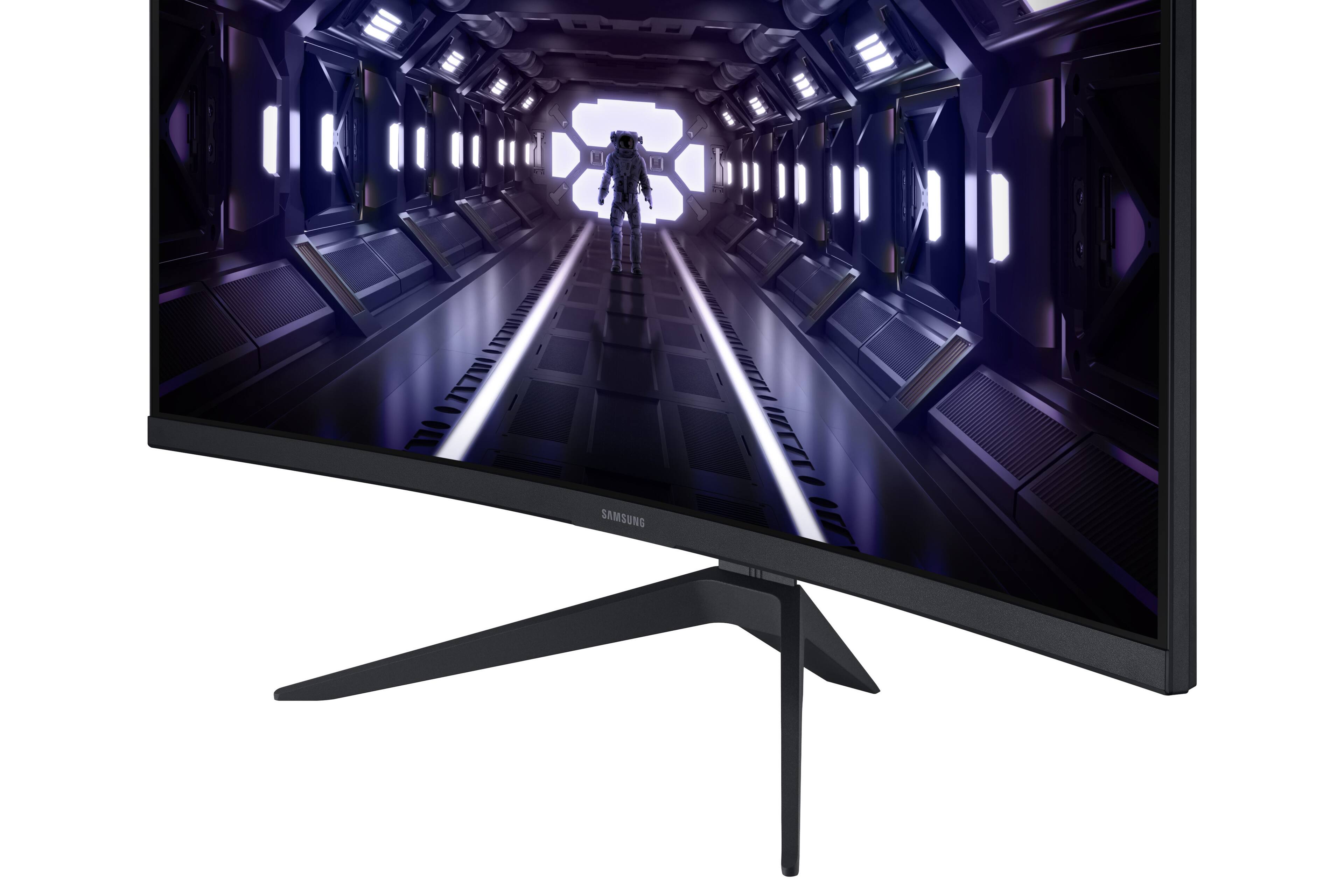 Alt View 27. Samsung - Odyssey G3 32" Curved FHD 1ms AMD FreeSync Premium Gaming Monitor - Black - Black.