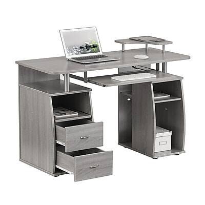 Alt View 7. Techni Mobili - Complete Computer Workstation Desk With Storage(RTA-8211-GRY) - Gray.